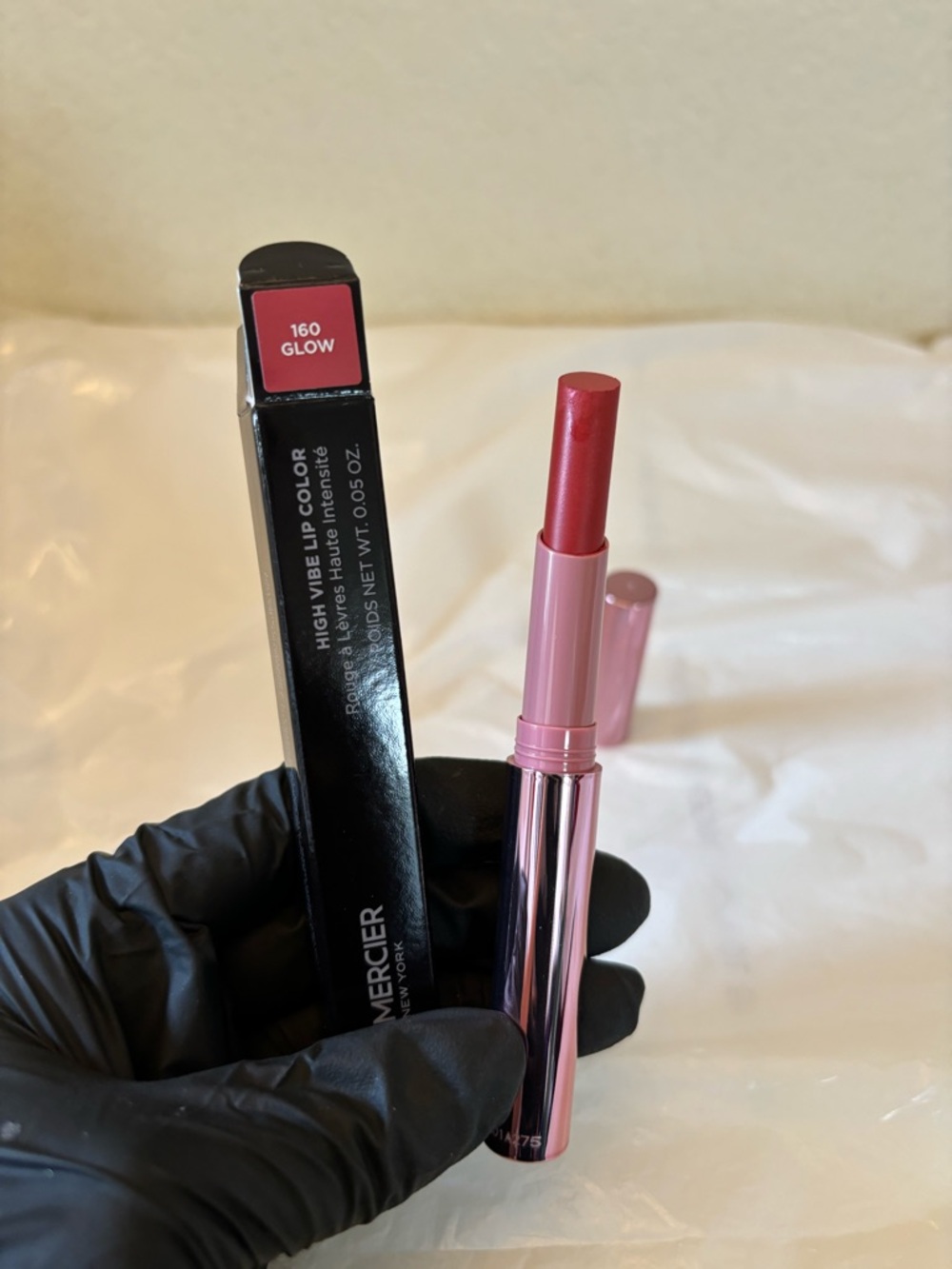 ✨New✨Laura mercier High Vibe Lip Color 160 Glow - Sheer Rose Pink